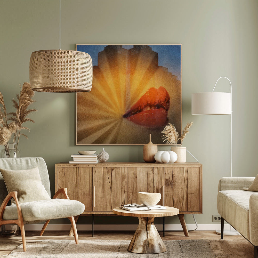 The Kiss of Red Lips | Canvas