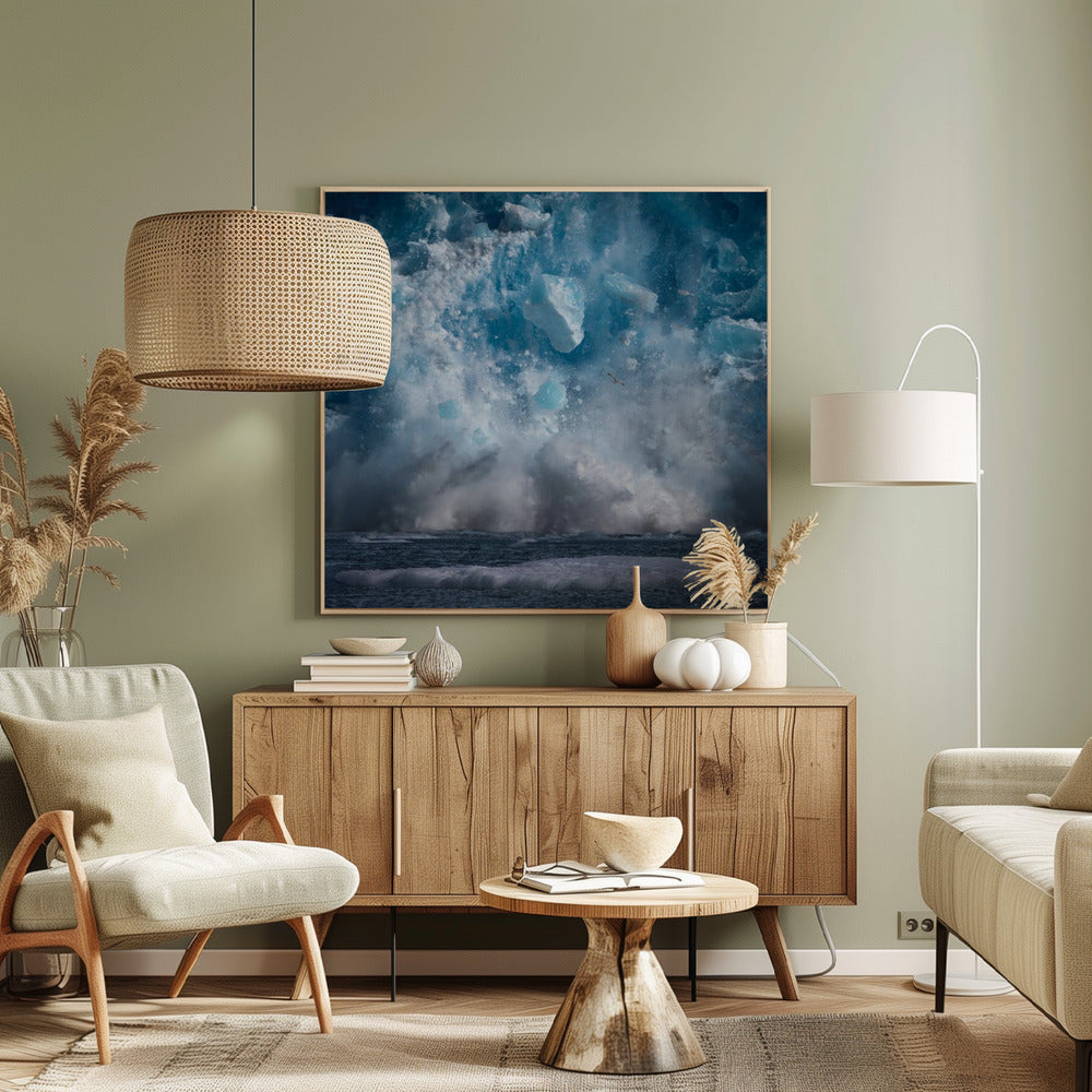 spadająca góra lodowa | Wydruki na łótnie