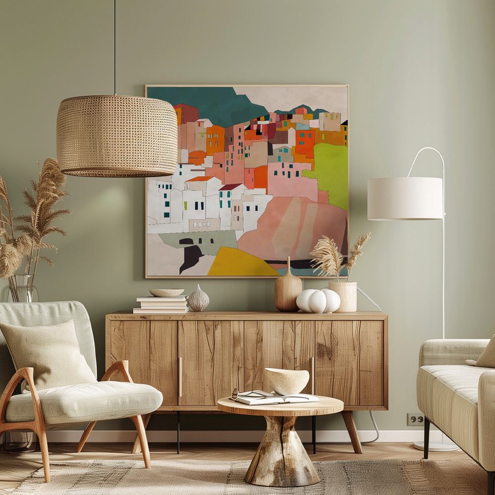 Pięć Terre Wydruki na łótnie