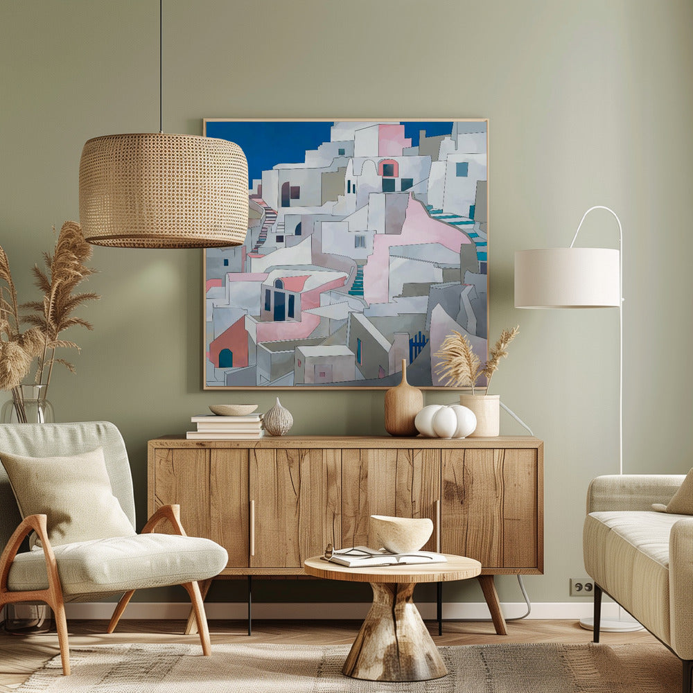 Santorini7x7 | Canvas