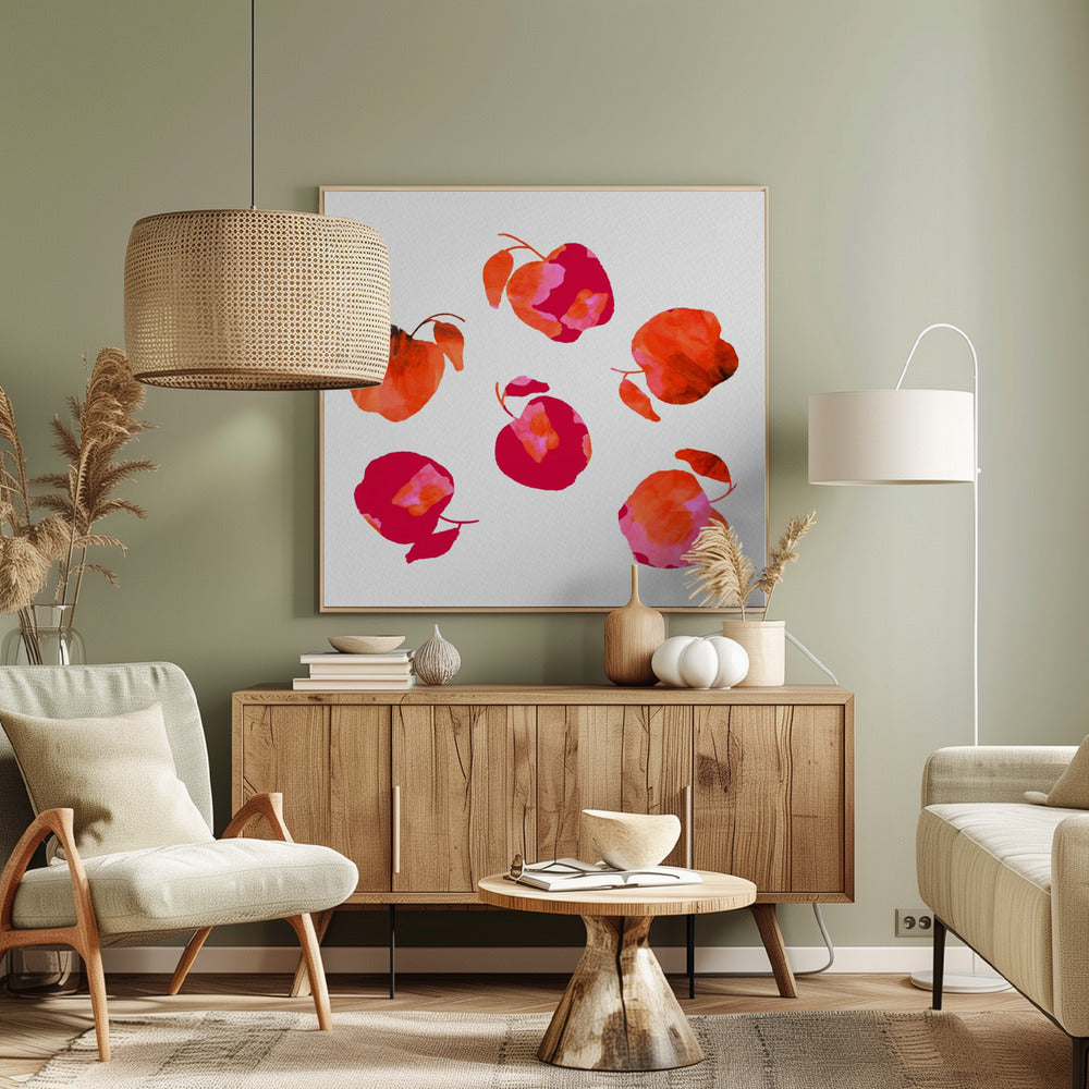 Apfel Chiffon Rosa Orange | Leinwand