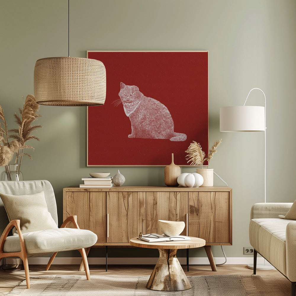 Badass Bandit Cat | Canvas