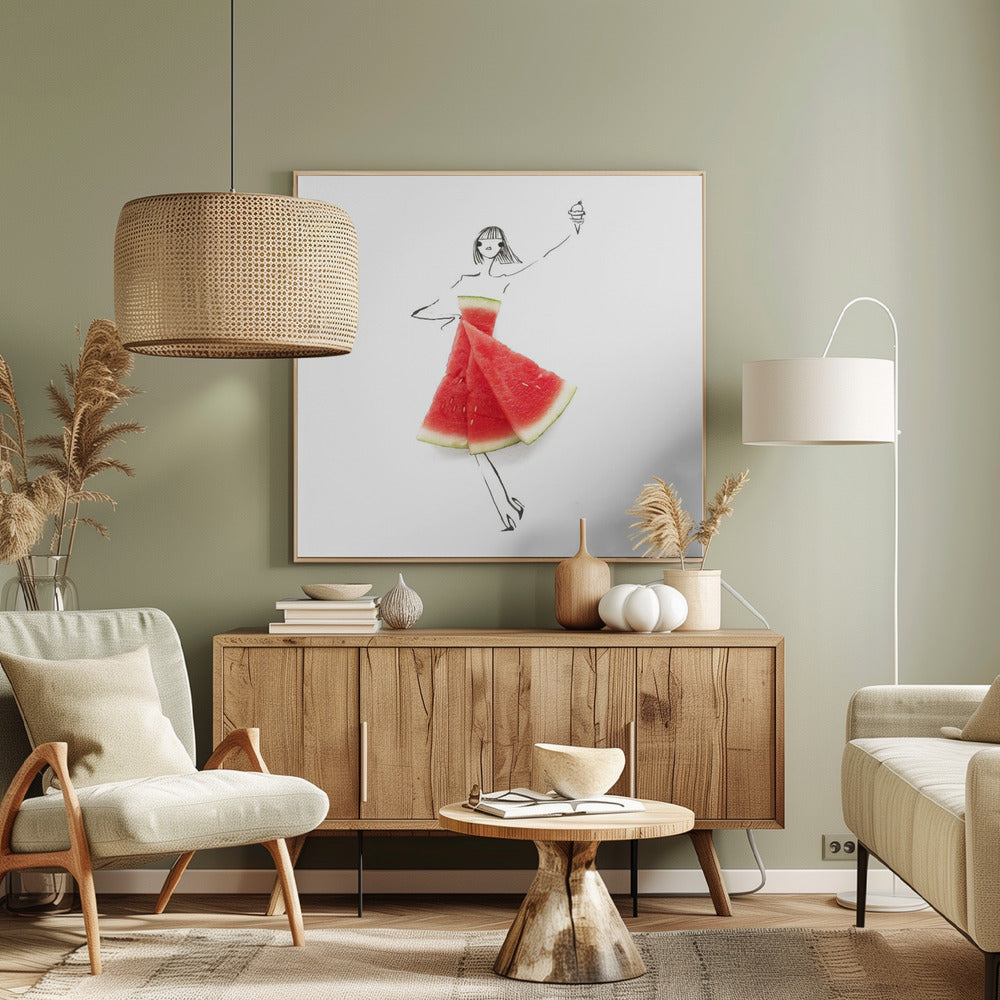 Watermelon Salut | Canvas