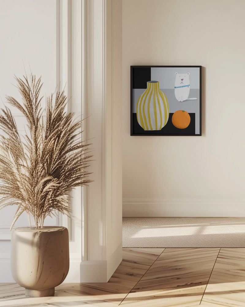 Dal 324a Hund Orange 30x37 | Poster