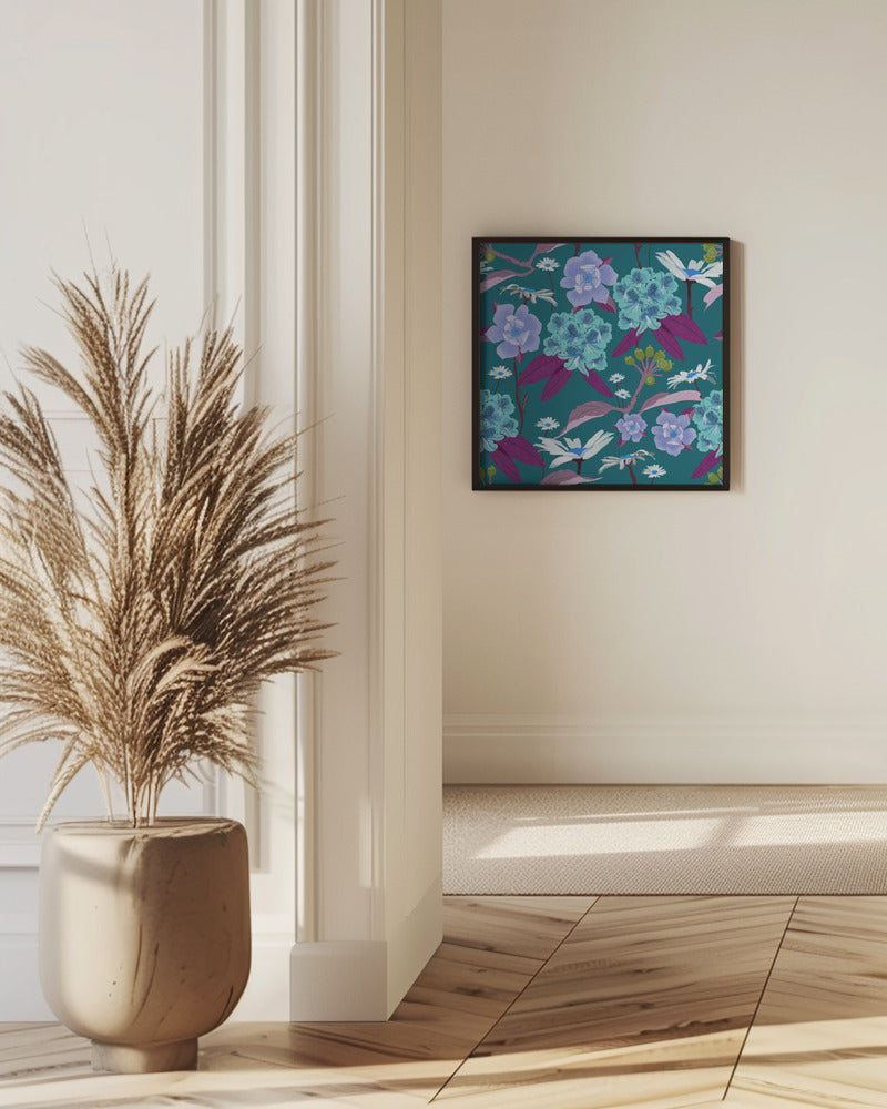 Rhododendrons and daisies | Poster