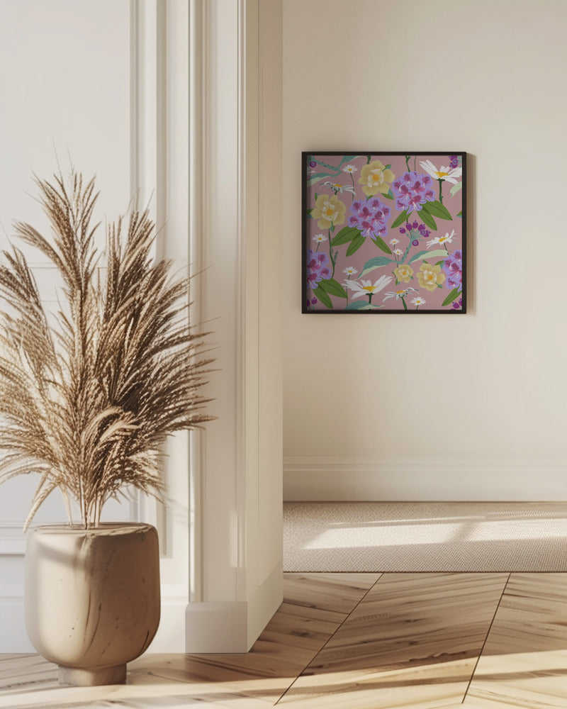 Rhododendrons and daisies | Poster
