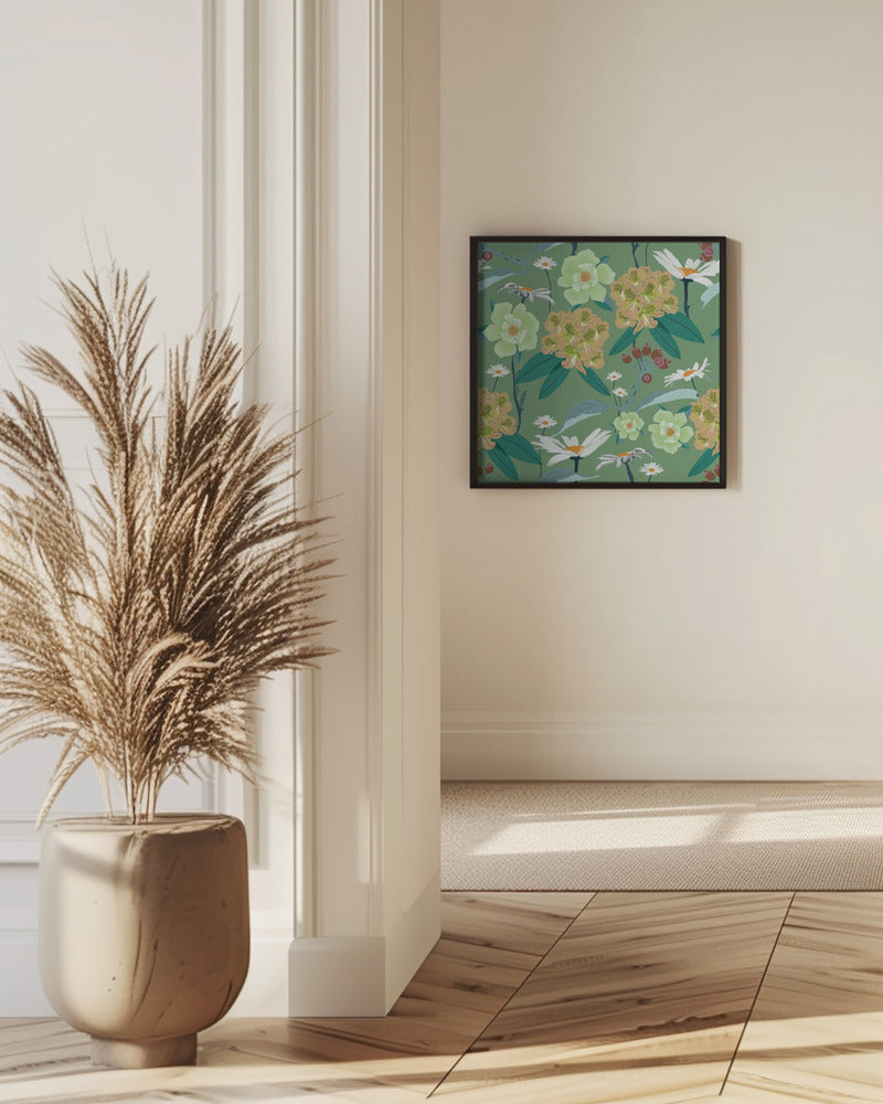 Rhododendrons and daisies | Poster
