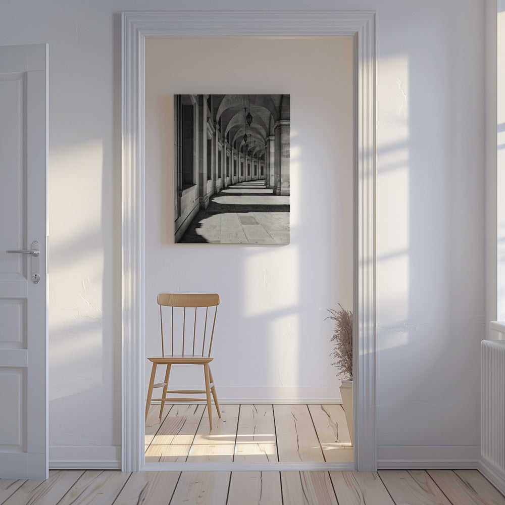Korytarz zakrzywiony | Wydruki na łótnie