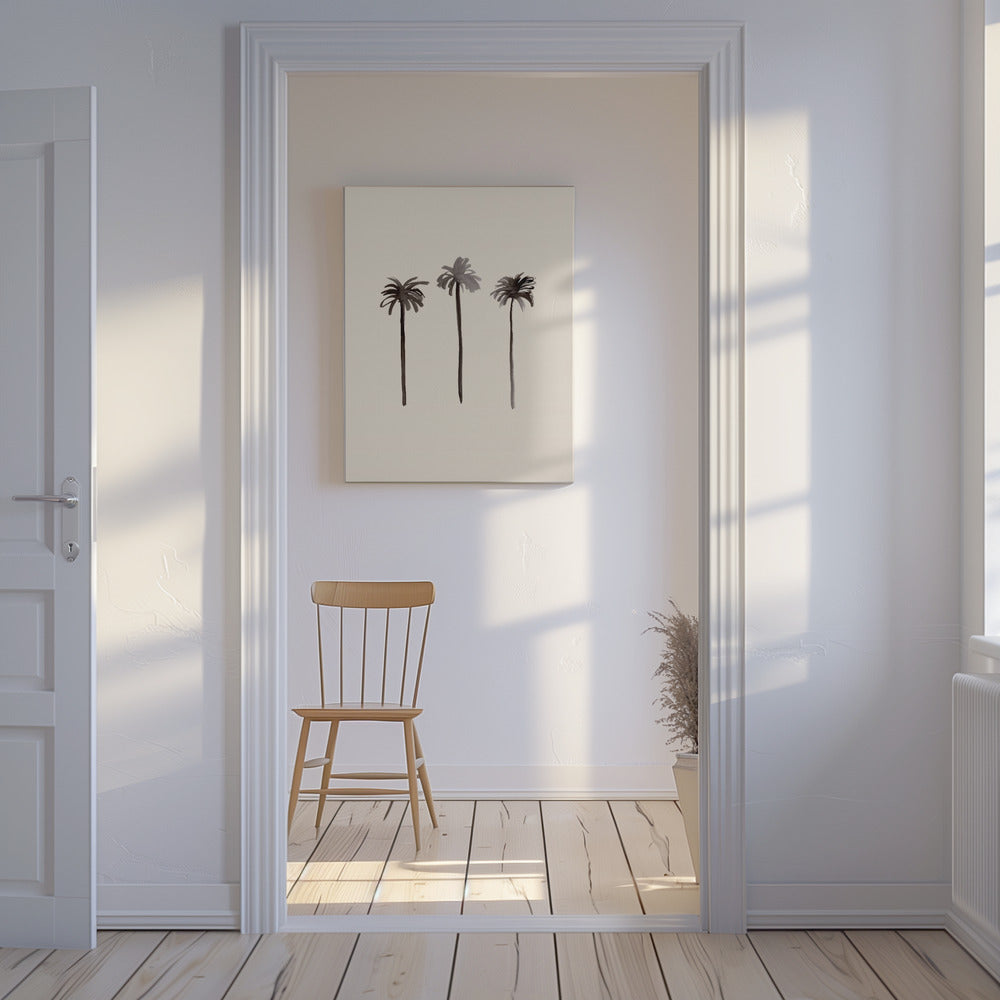 Palmen Tinte | Leinwand-Bilder