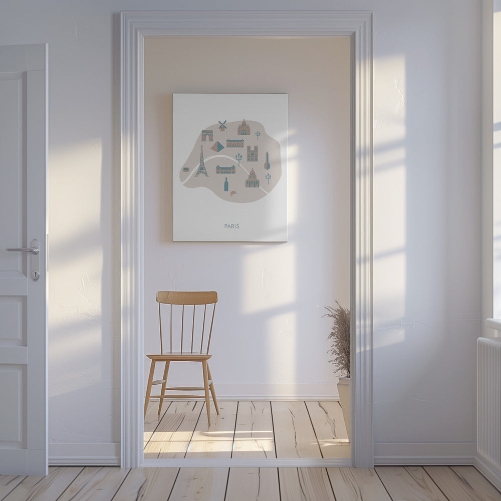 Paris Map | Canvas
