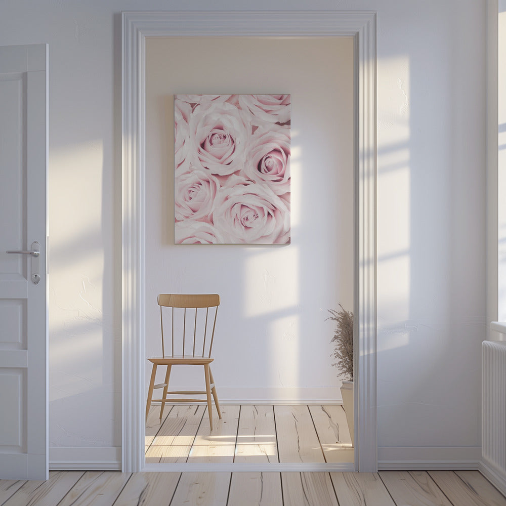 Vaaleanpunaiset ruusut nro 02 | Canvastaulut