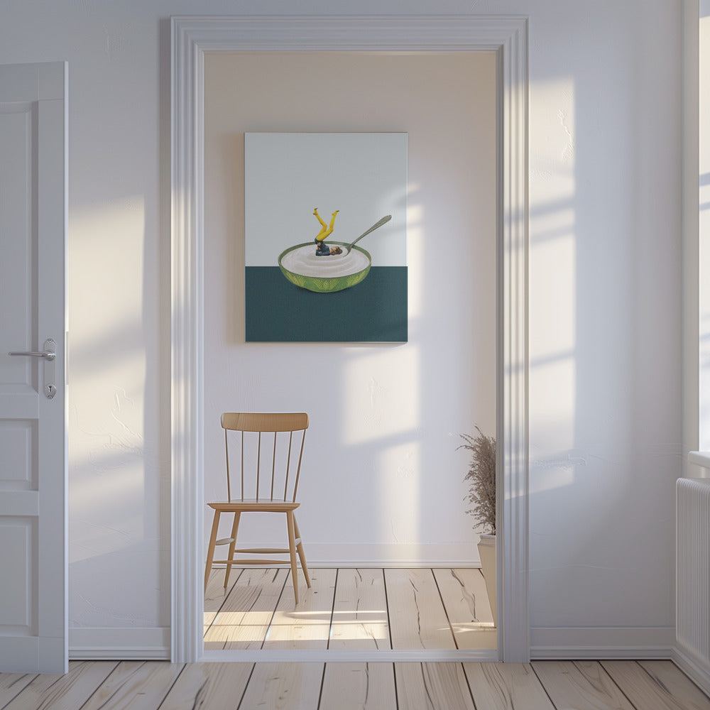 Yoga en mi yogur | Impresiones en Lienzo