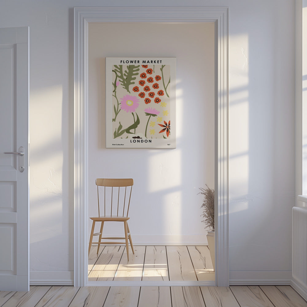 Kukkamarkkinat Lontoossa | Canvastaulut