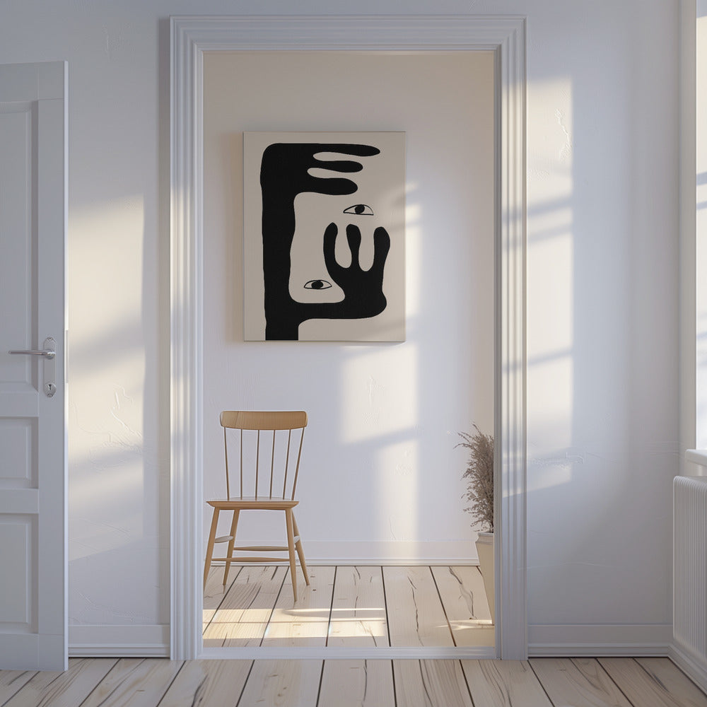Abstrakt ansikte nr 2. | Canvas