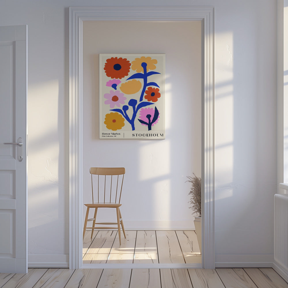 Blumenmarkt. Stockholm | Leinwand-Bilder