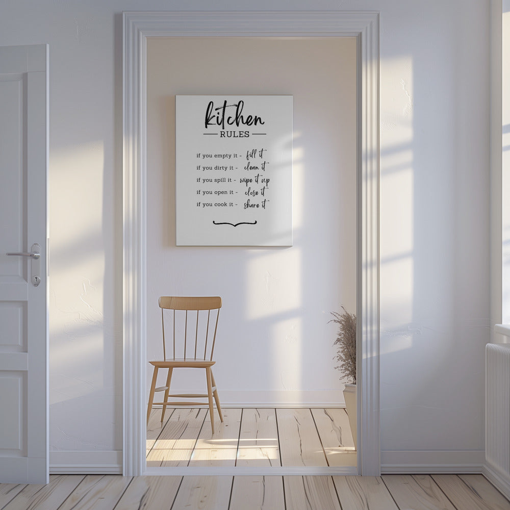 Keittiösäännöt | Canvastaulut
