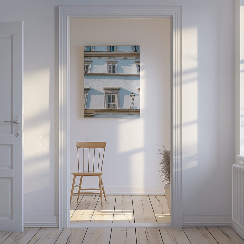 Blautöne von Rom – Italien-Reisefotografie || | Leinwand