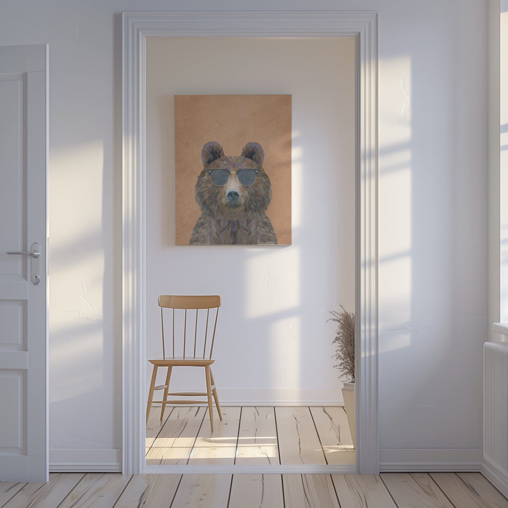Cooles Bärenportrait | Leinwand-Bilder
