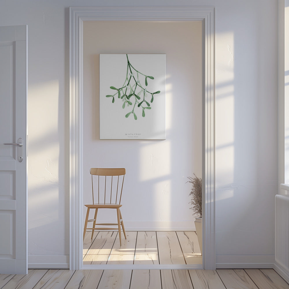 Aquarell Mistelzweig | Leinwand-Bilder