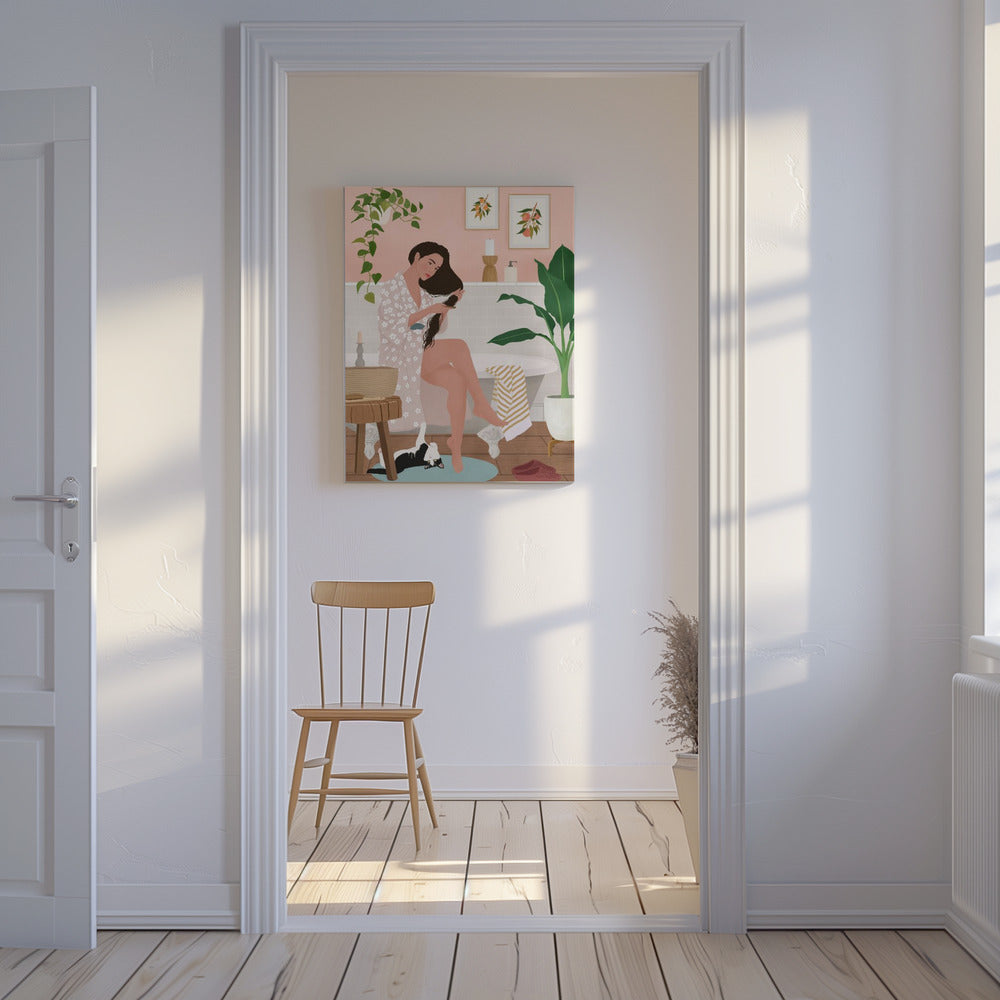 Nach einem Bad | Leinwand-Bilder