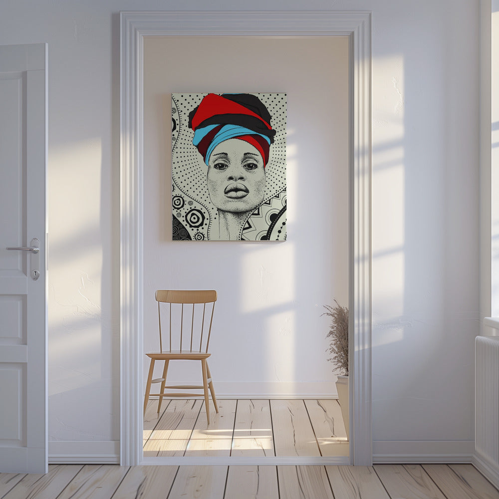 Abstrakte minimalistische starke Frau | Leinwand-Bilder