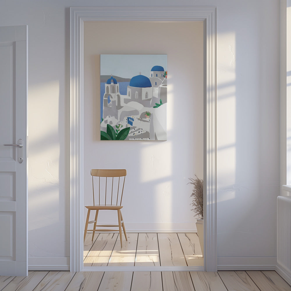 Santorini-øen | Lærredsbilleder