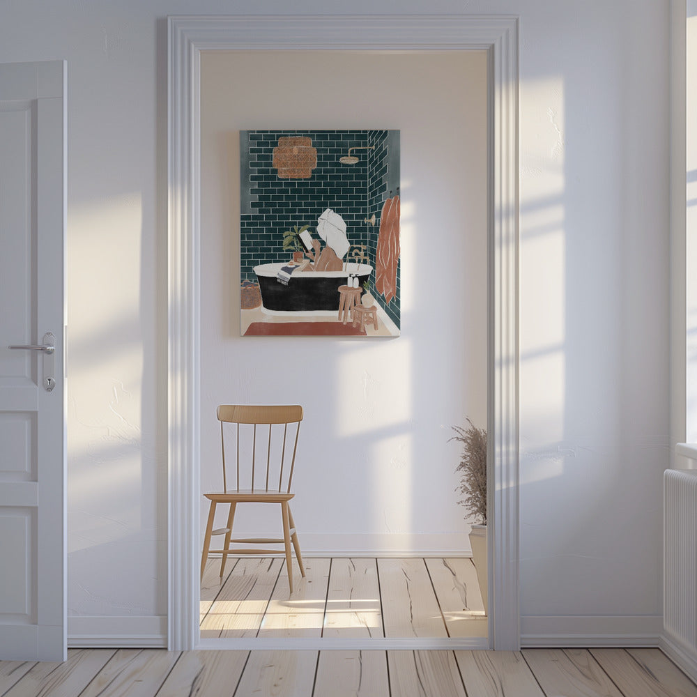 Kylpyhuoneen beibi | Canvastaulut