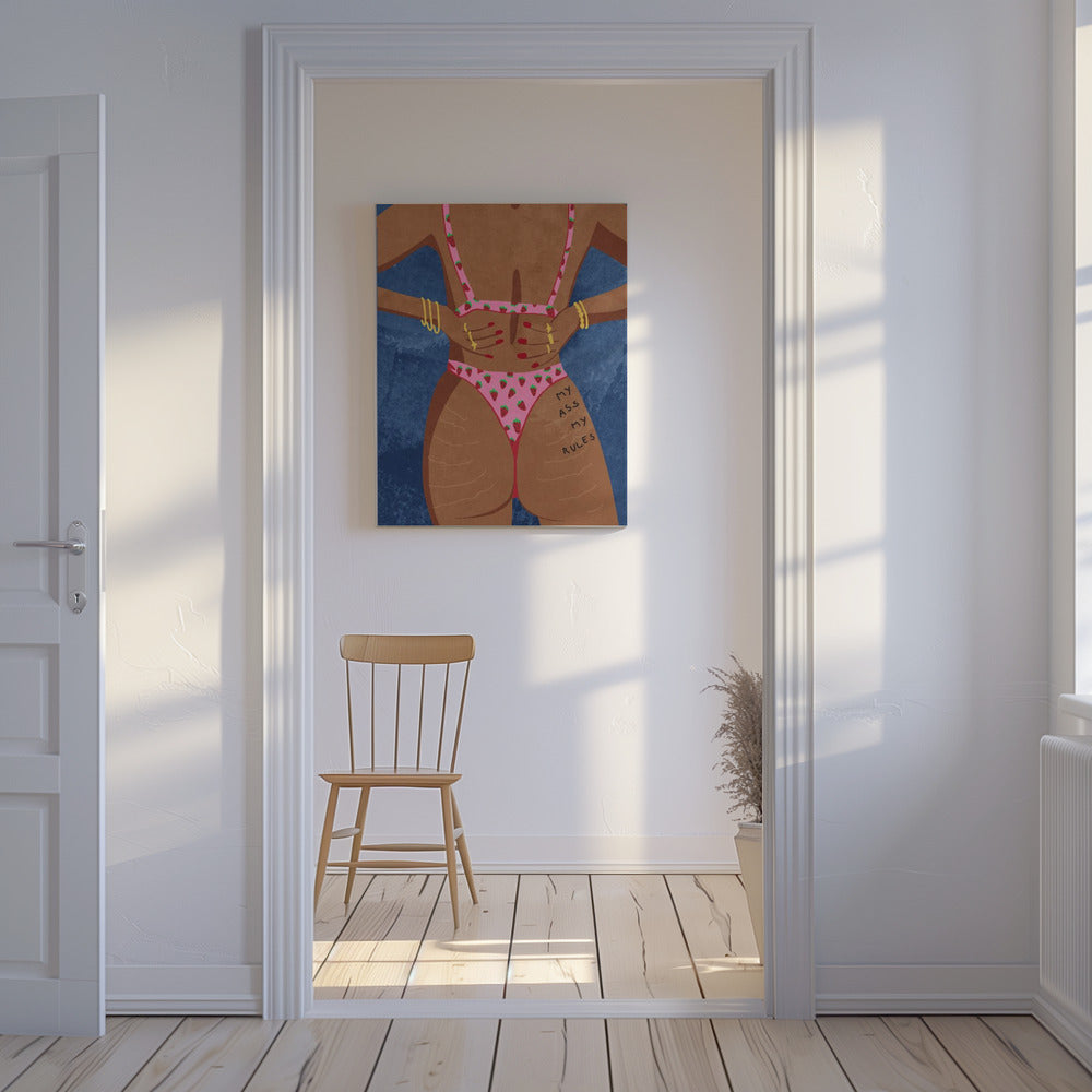 Mon cul mes règles | Tableaux sur Toile