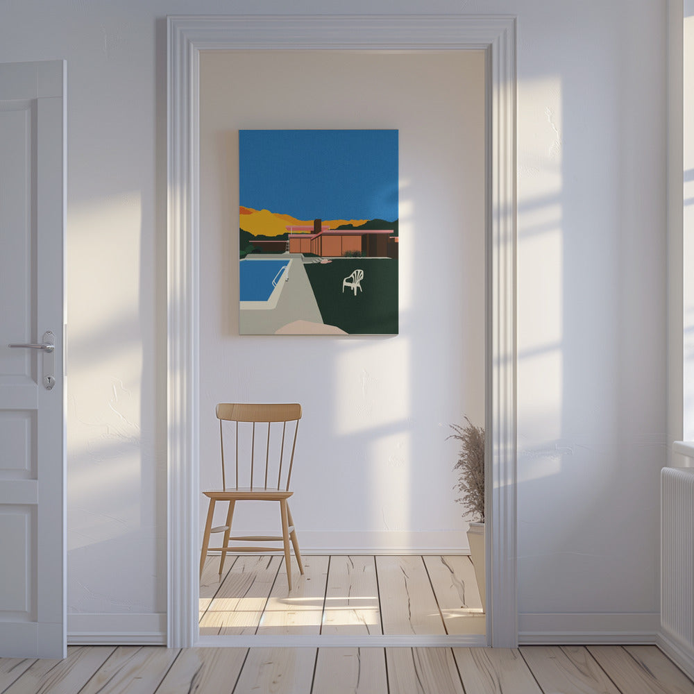 Kaufmann Desert House am Pool | Leinwand-Bilder