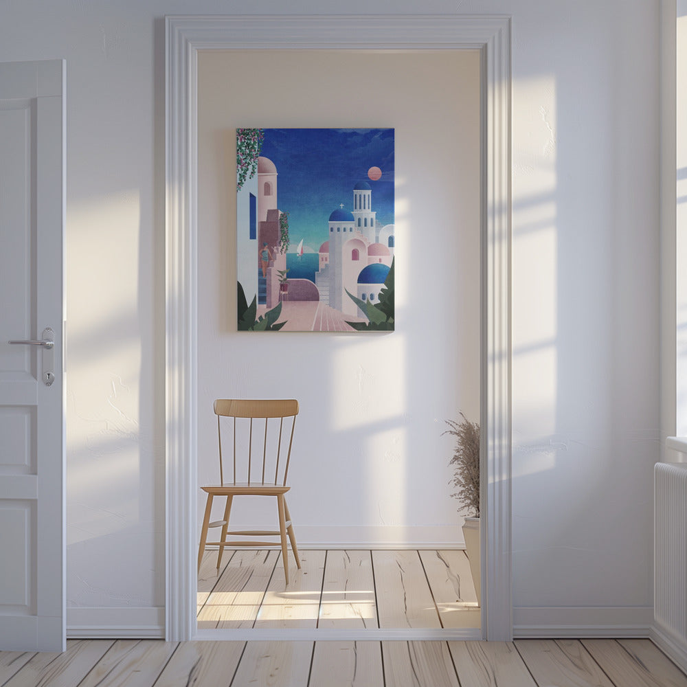 Santorini | Wydruki na łótnie