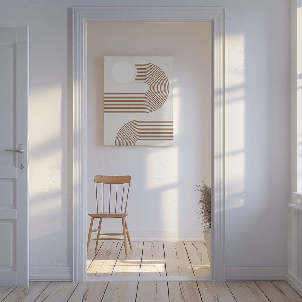 Beige Arc Poster | Canvas
