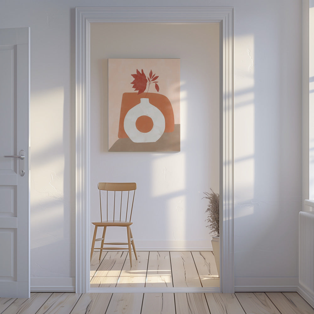 Maljakko ja lehdet | Canvastaulut