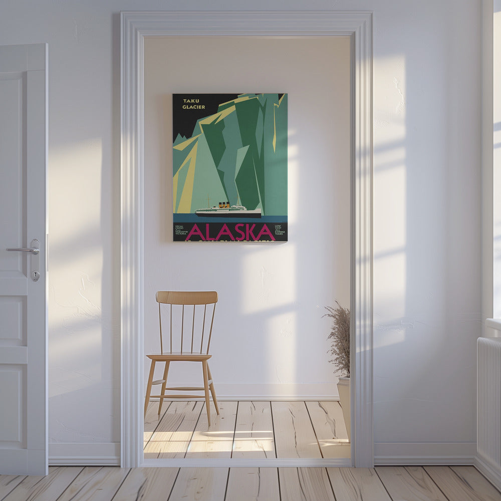Alaska via det canadiske Stillehav. Taku-gletsjeren - Ingen grænse | Lærredsbilleder