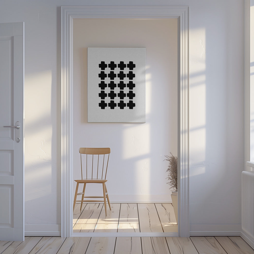 Astratto in bianco e nero III | Stampe su Tela