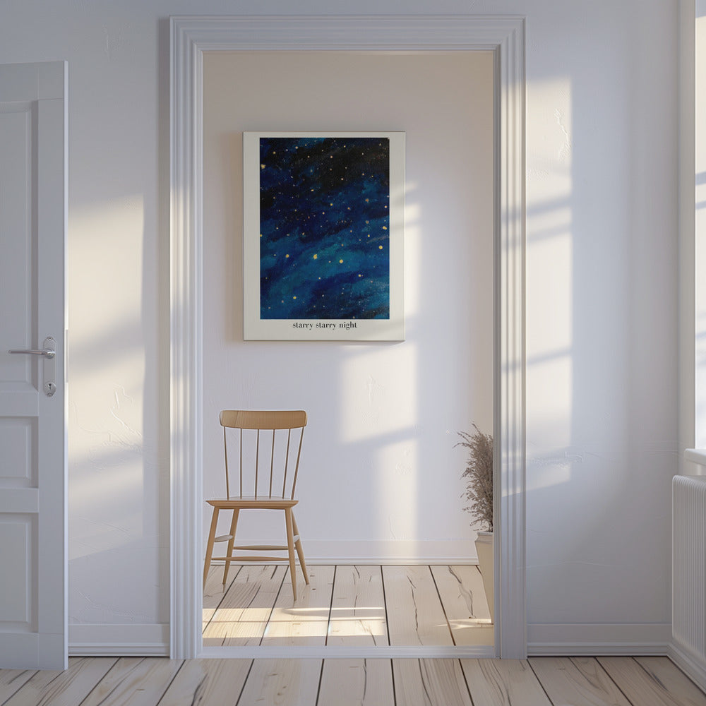Tähtikirkas tähtikirkas yö | Canvastaulut