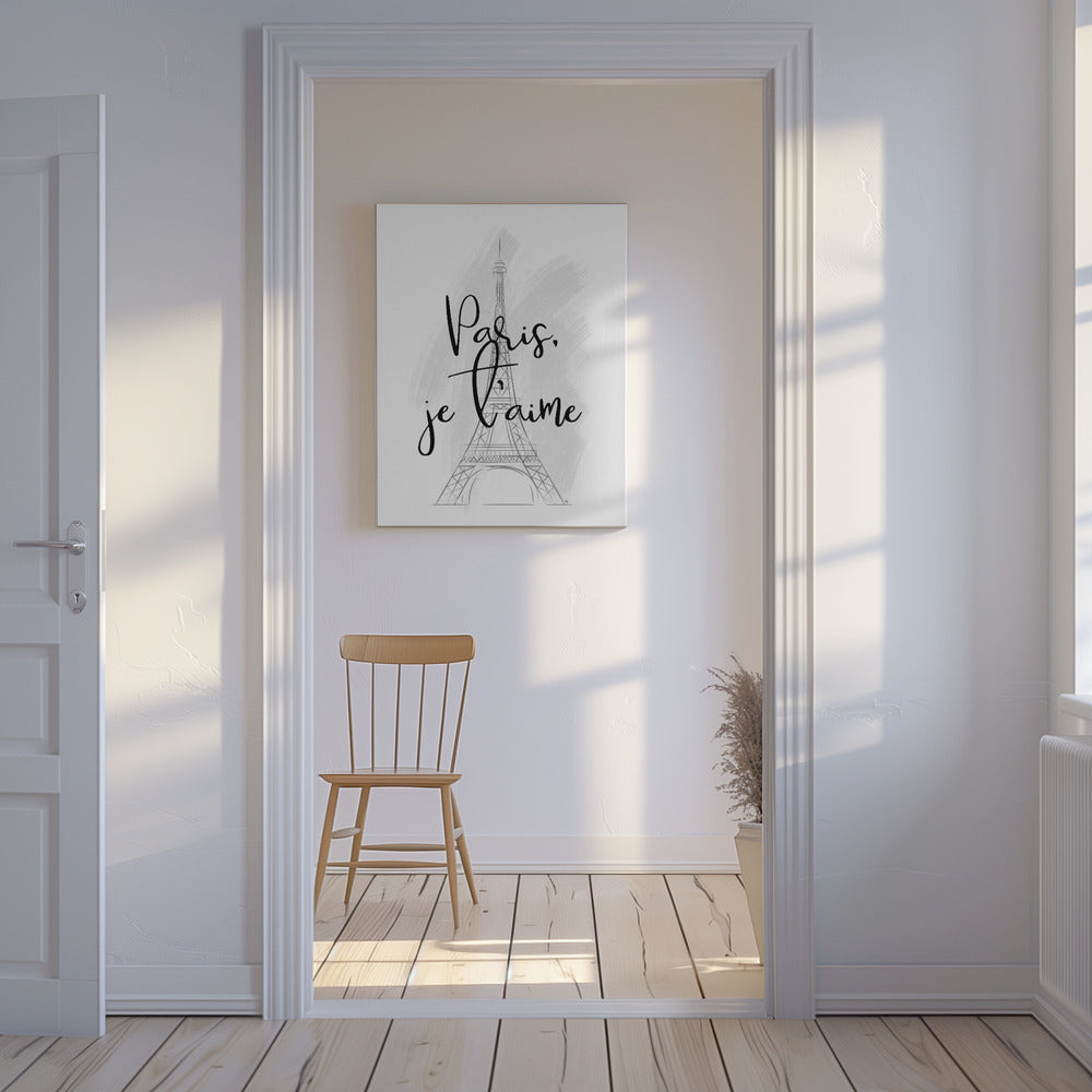 Love in Paris Sketch | Canvas