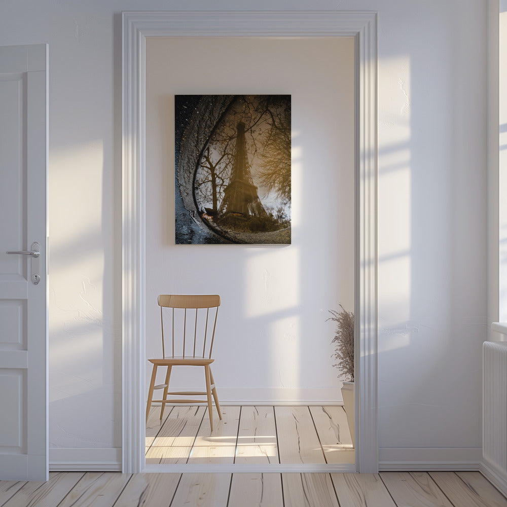 Odbicie wieży Eiffla | Wydruki na łótnie