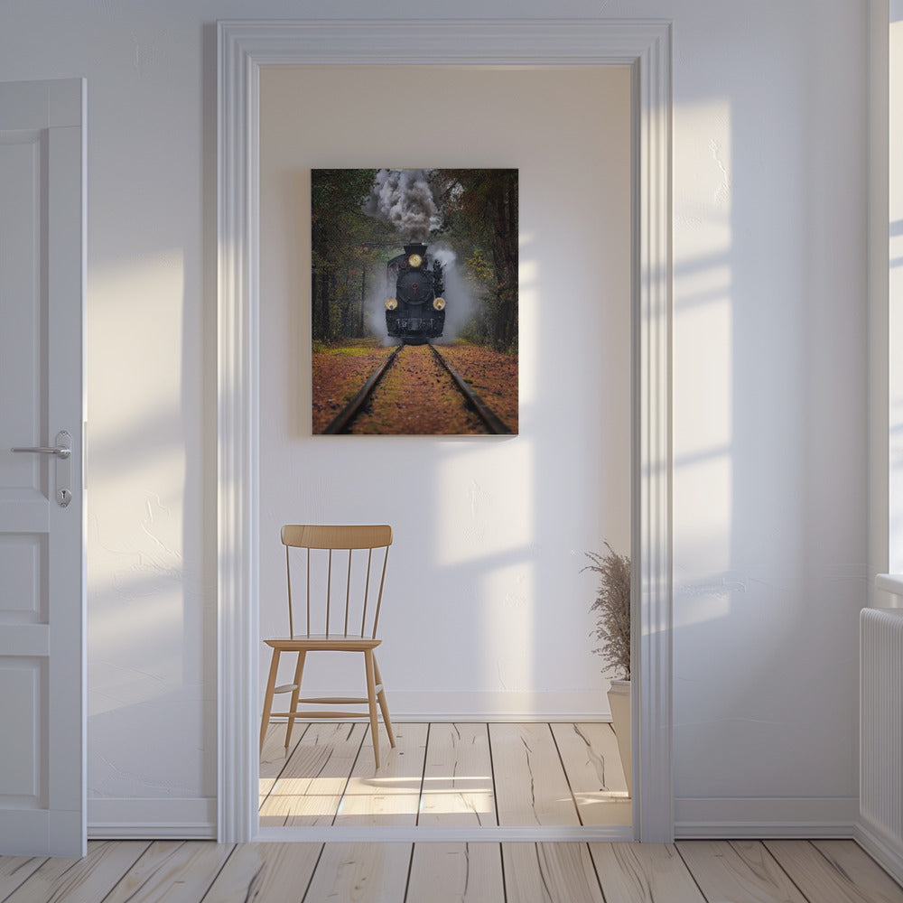 Through the autumn forest | Canvas