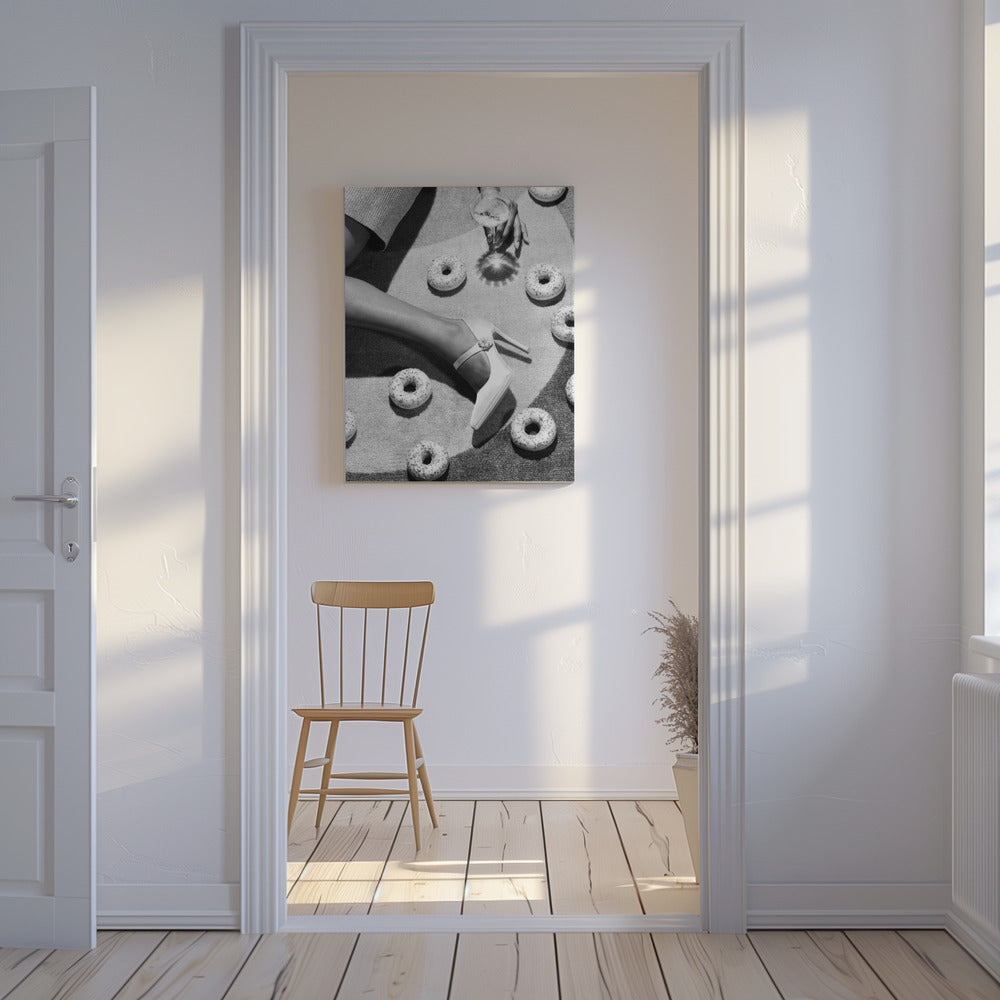 Disko mustavalkoinen | Canvastaulut