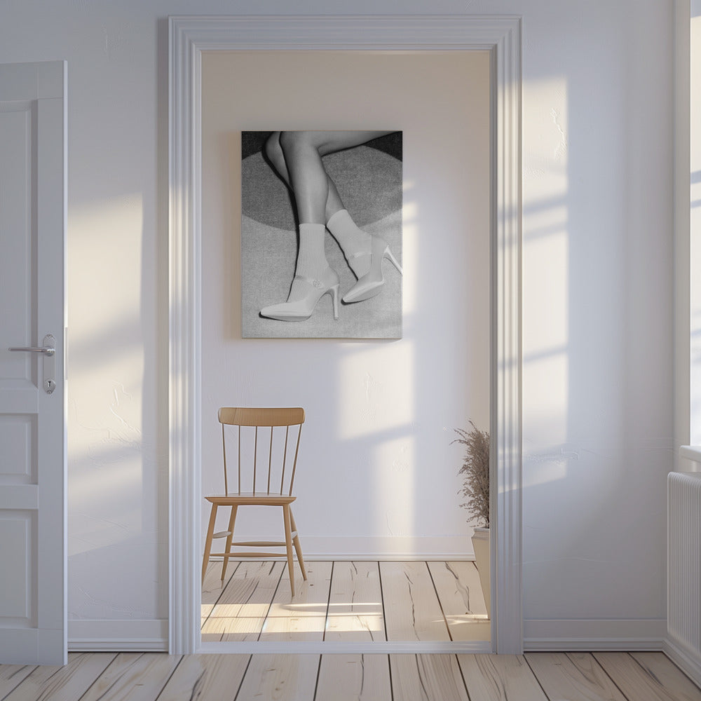 Jalat mustavalkoinen | Canvastaulut