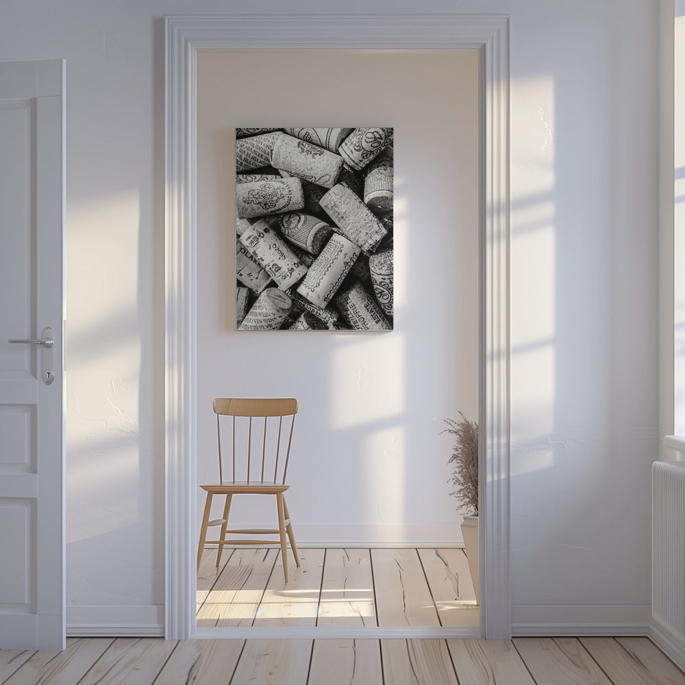 Viini 001 Bw | Canvastaulut