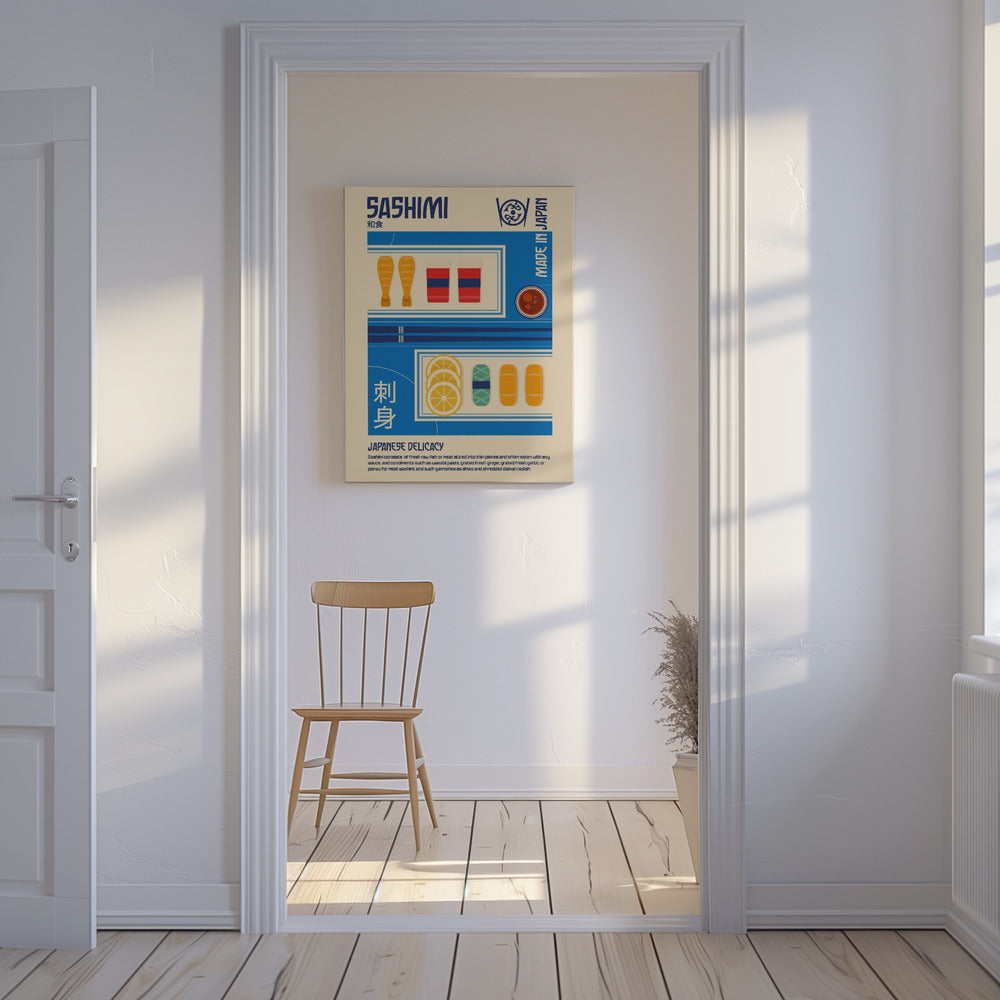 Sashimi japanilainen ruokakuva | Canvastaulut