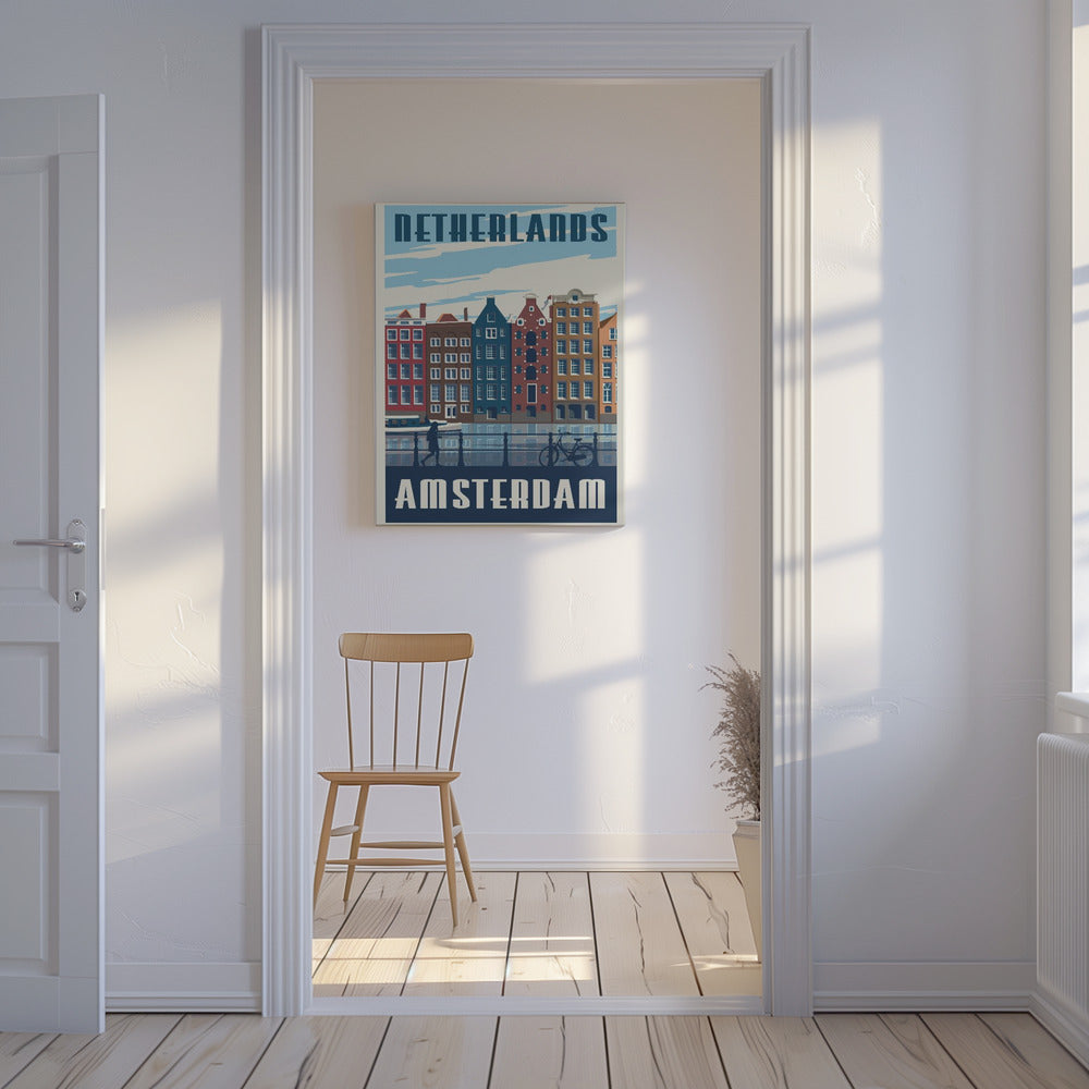 Amsterdam Travel Print | Canvas