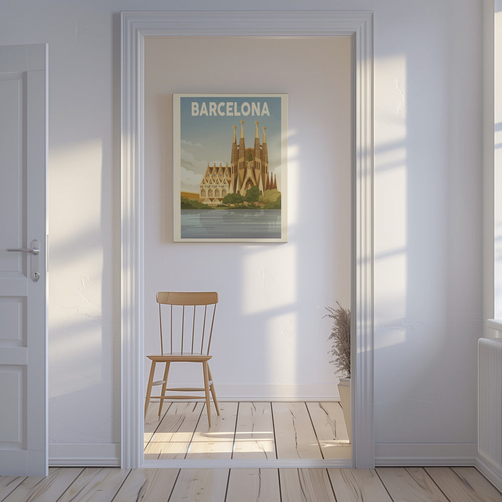 Barcelona Travel Print | Canvas