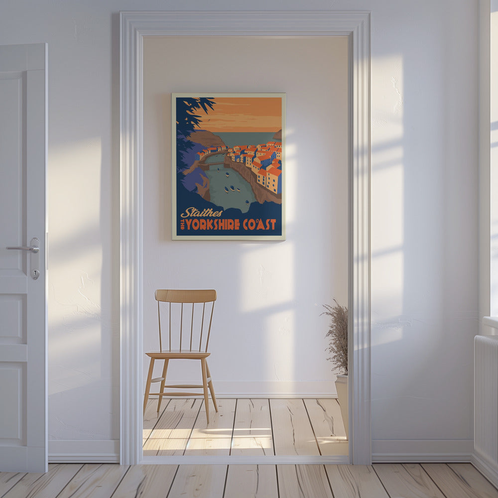 Staithes Yorkshire Travel Print | Canvas