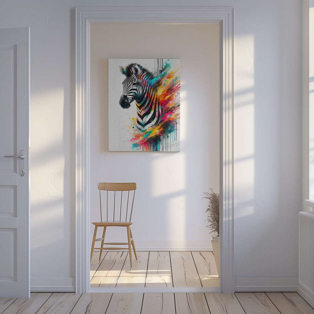 Colorful Zebra | Canvas