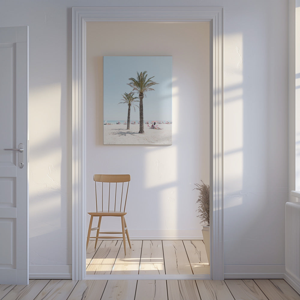 Palm tree at the beach | Canvas