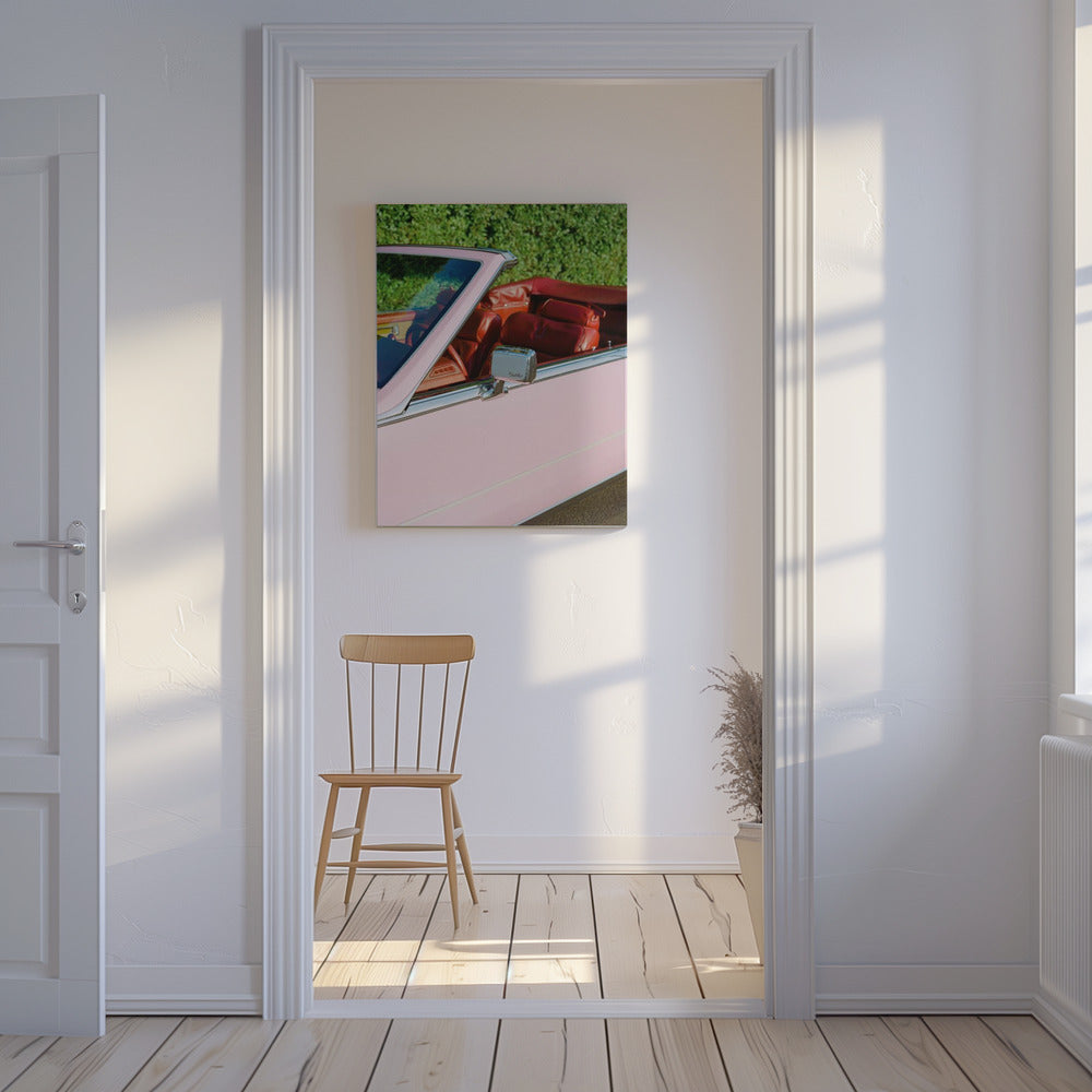 Różowy Cadillac | Wydruki na łótnie
