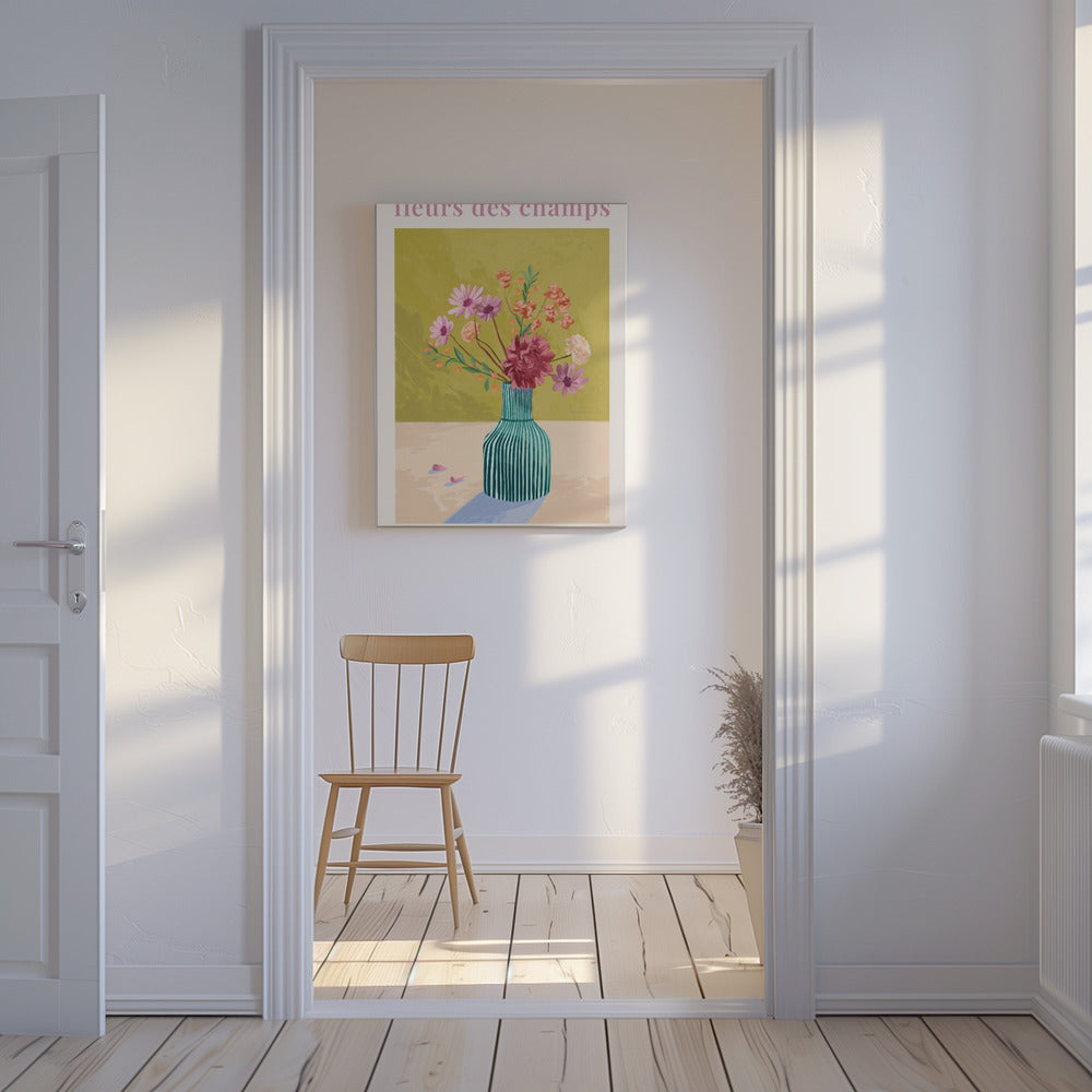 Fleur Des Champs - Green | Canvas