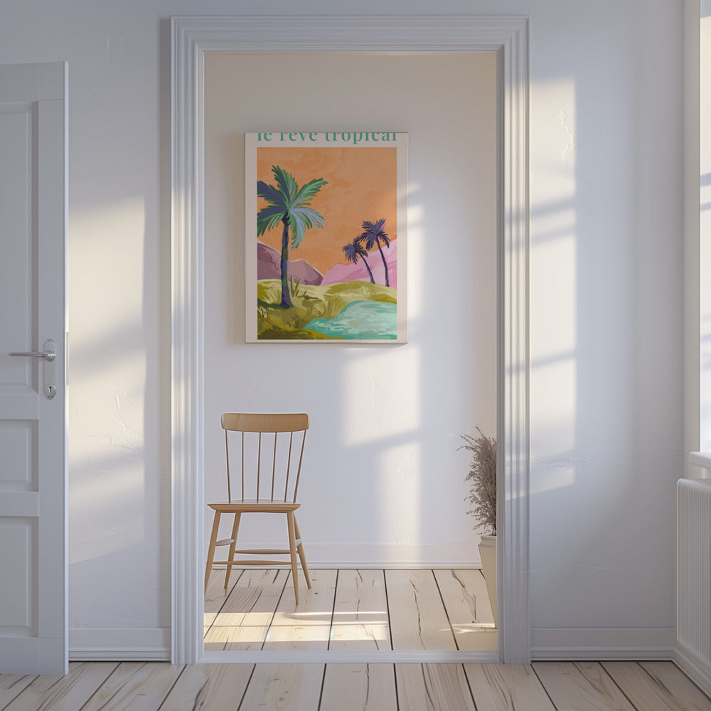 Le Rêve Tropical - Palmtrees | Canvas